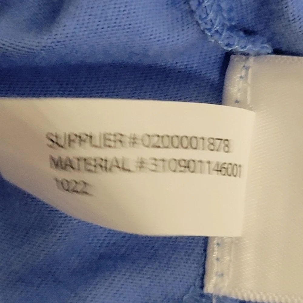 Ralph Lauren Baby Girl Blue Cotton Polo Bear Dress 6M.